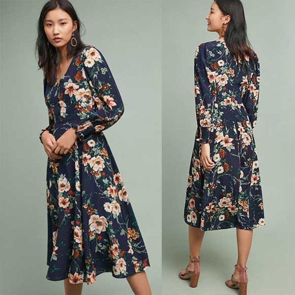 Anthropologie Yumi Kim Veronica Floral Dress M